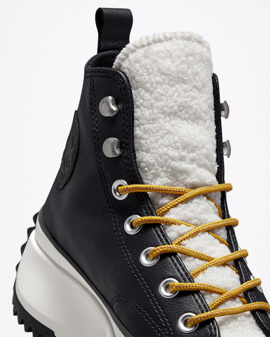 Topanky Na Platforme Converse Run Star Hike Sherpa Vysoke Damske Čierne | SK PMG5B0